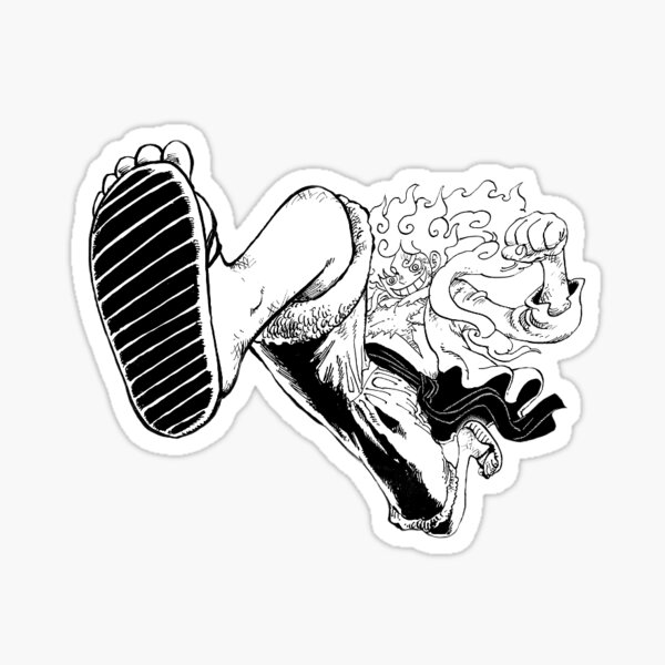 Luffy Gear 5  Sticker for Sale by animervd1