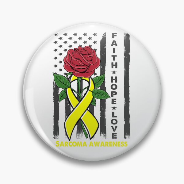 Item preview, Faith Hope Love Sarcoma Awareness American Flag designed and sold by Kohend.