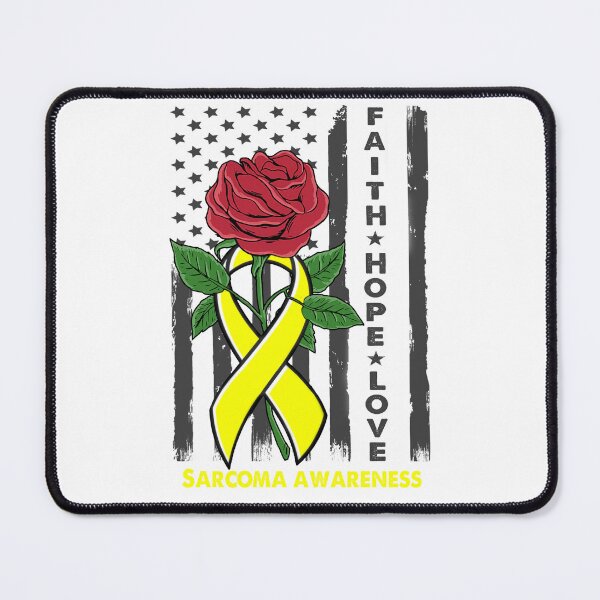 Item preview, Faith Hope Love Sarcoma Awareness American Flag designed and sold by Kohend.