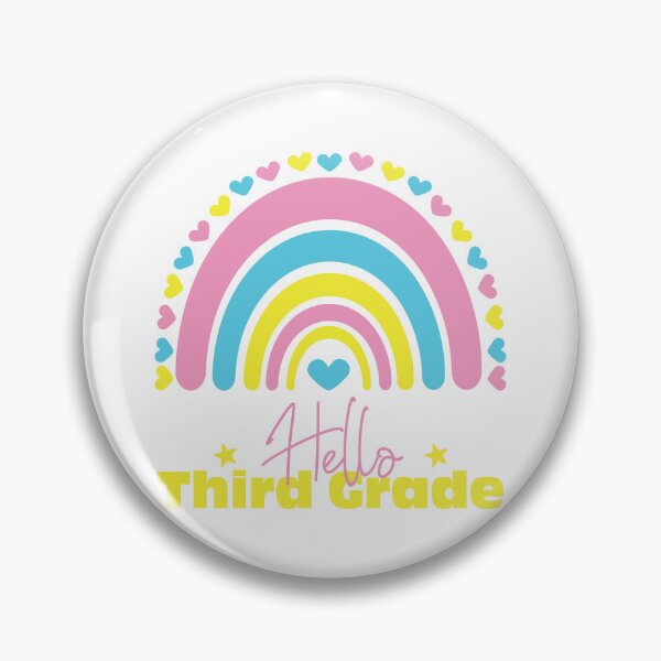 Item preview, Hello third grade Rainbow, First day in School designed and sold by BlueDiamond-19.