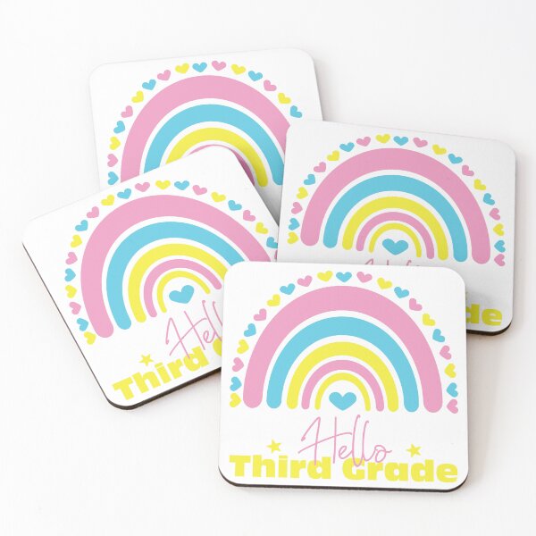 Item preview, Hello third grade Rainbow, First day in School designed and sold by BlueDiamond-19.