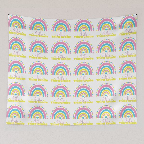 Item preview, Hello third grade Rainbow, First day in School designed and sold by BlueDiamond-19.