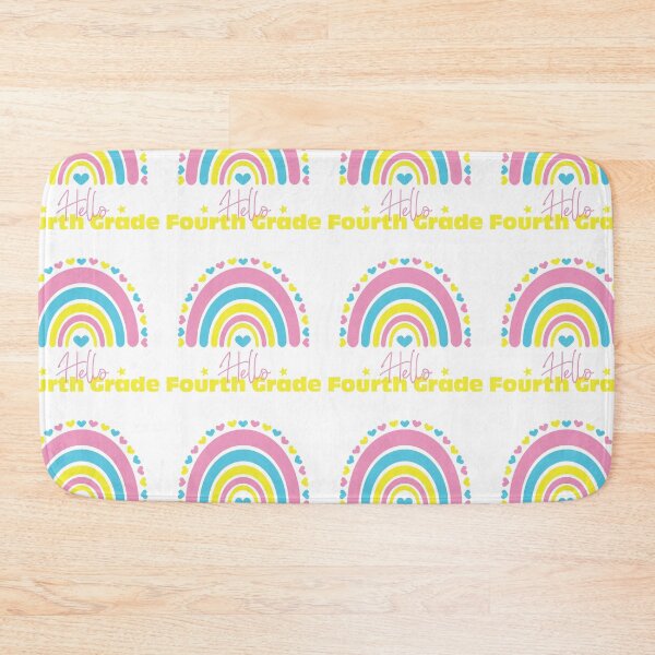 Item preview, Hello Fourth grade Rainbow, First day in School designed and sold by BlueDiamond-19.