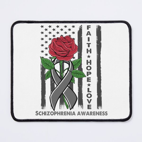 Item preview, Faith Hope Love Schizophrenia Awareness American Flag designed and sold by Kohend.