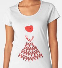 Lobster Dominance Hierarchy - Fire Red Women's Premium T-Shirt