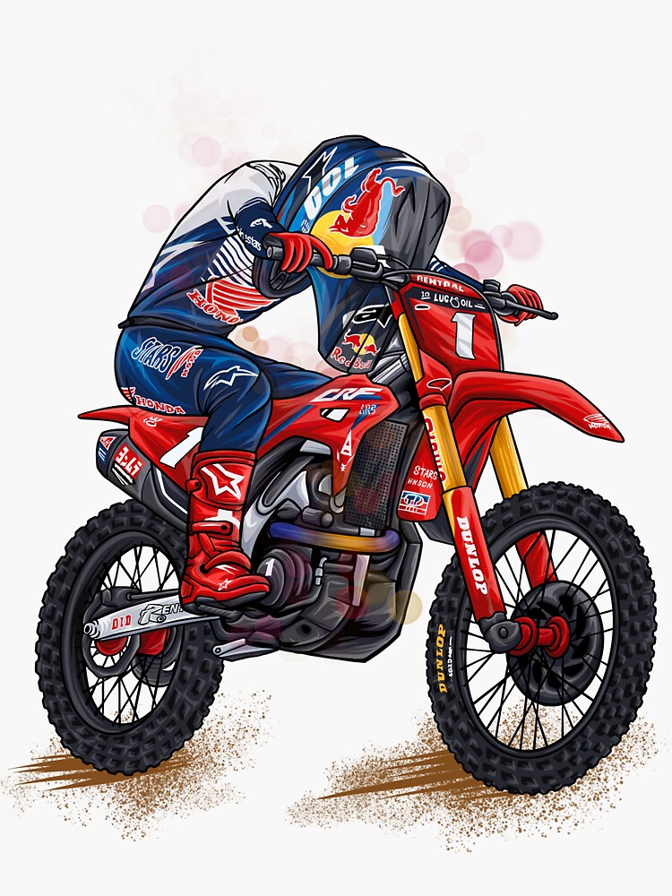 Sticker motocross 