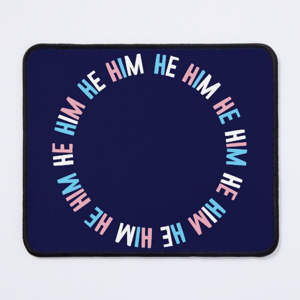 Item preview, HE / HIM trans LGBTQI pronouns trans pride colors designed and sold by incurablehippie.