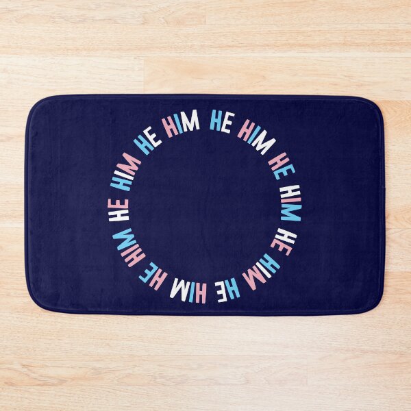 Item preview, HE / HIM trans LGBTQI pronouns trans pride colors designed and sold by incurablehippie.