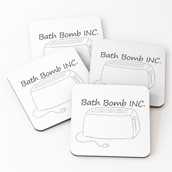 Item preview, Toaster Bath Bomb Line Art designed and sold by CrazyCatCraft.