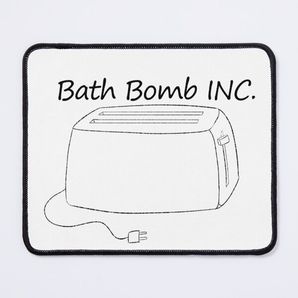 Item preview, Toaster Bath Bomb Line Art designed and sold by CrazyCatCraft.