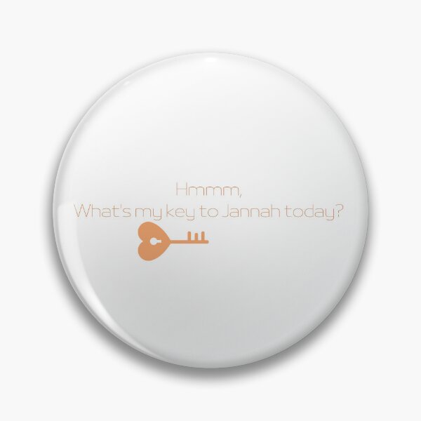 Item preview, What's my key to Jannah today? designed and sold by Bila Creates.