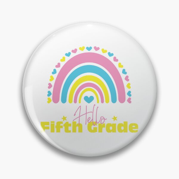 Item preview, Hello Fifth grade Rainbow, First day in School designed and sold by BlueDiamond-19.