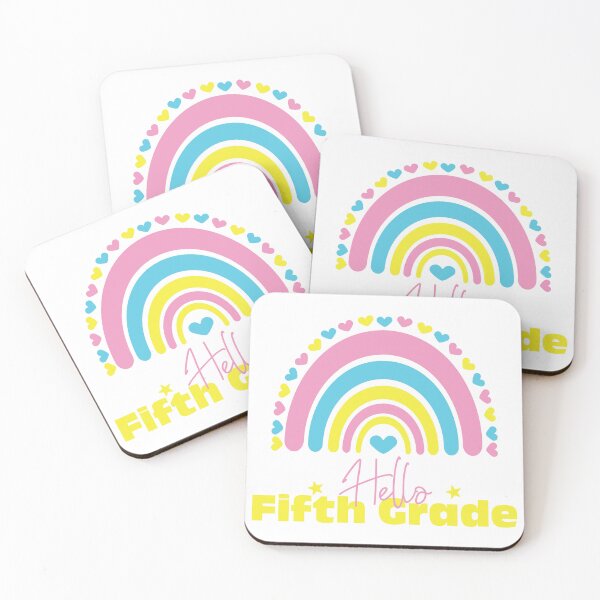 Item preview, Hello Fifth grade Rainbow, First day in School designed and sold by BlueDiamond-19.