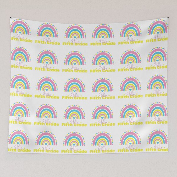 Item preview, Hello Fifth grade Rainbow, First day in School designed and sold by BlueDiamond-19.