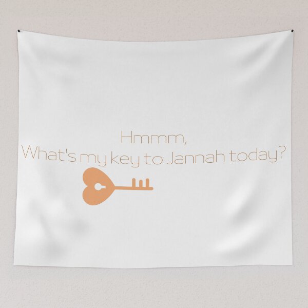 Item preview, What's my key to Jannah today? designed and sold by Bila Creates.