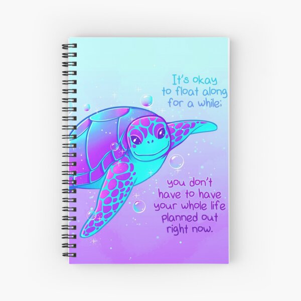 Aperçu de l'œuvre "C'est bien de flotter" Tortue de mer colorée créée et vendue par thelatestkate.