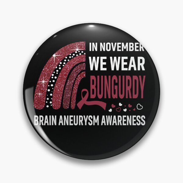 Item preview, Rainbow In November We Wear Bungurdy Brain Aneurysm Awareness designed and sold by Mnrshirley.
