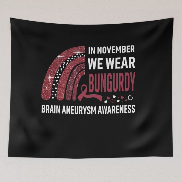 Item preview, Rainbow In November We Wear Bungurdy Brain Aneurysm Awareness designed and sold by Mnrshirley.