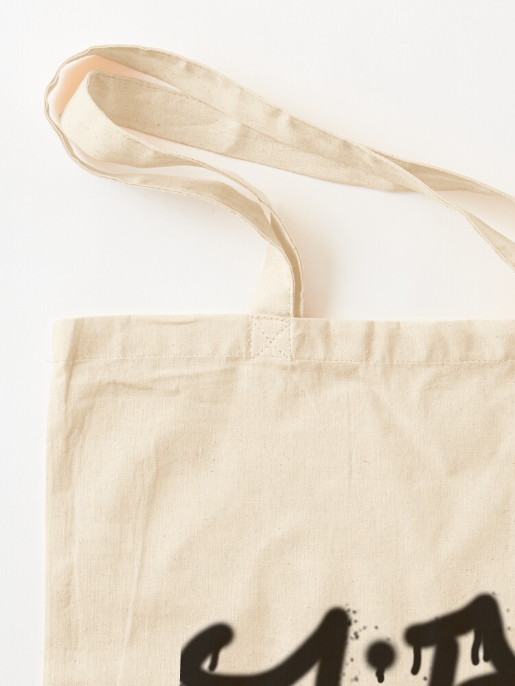 Thumbnail 3 of 5, Tote Bag, Aj Roi spray can dripping tag (black) designed and sold by AjRoi.