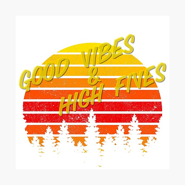 Item preview, Good Vibes & High Fives designed and sold by Sarcasmagic.