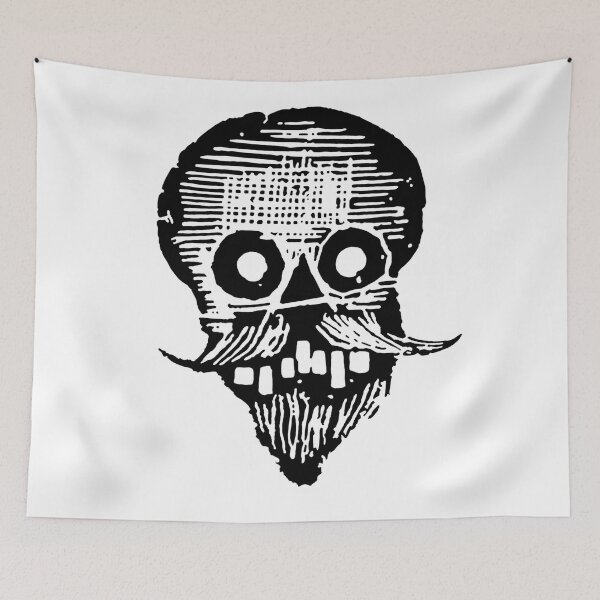Item preview, Skull with a beard by José Guadalupe Posada designed and sold by artofthenorth.