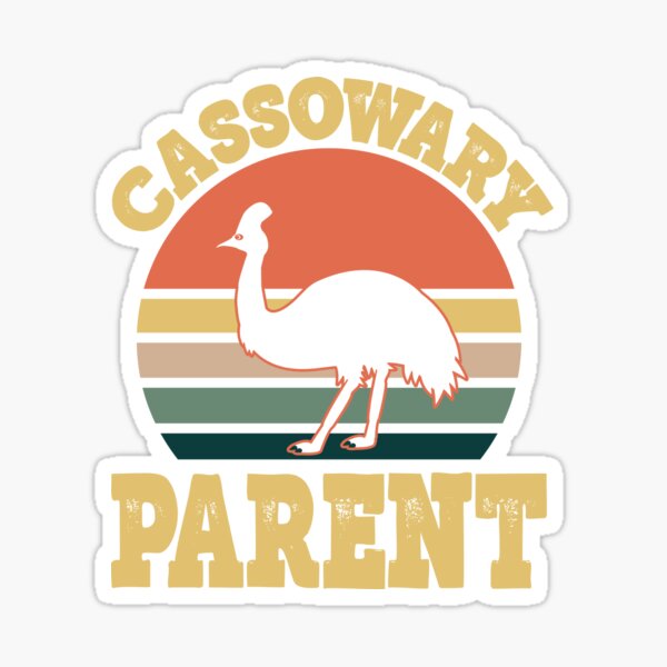 Item preview, Cassowary Parent Cassowary Family designed and sold by eternallygifted.