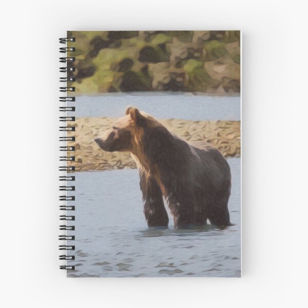 Item preview, Brown Bear In River Artwork  designed and sold by NikkiBear67.