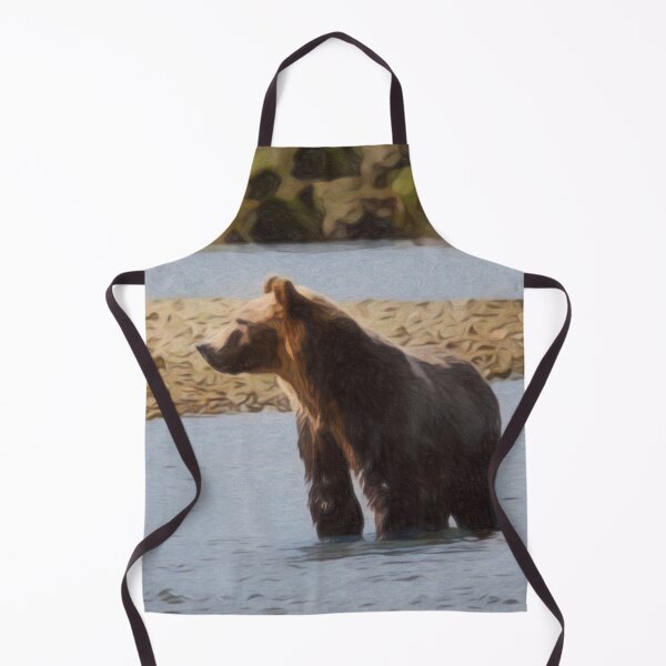 Item preview, Brown Bear In River Artwork designed and sold by NikkiBear67.