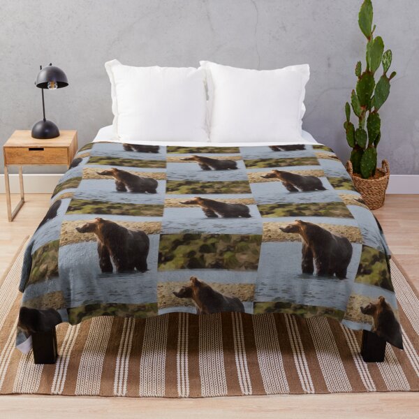 Item preview, Brown Bear In River Artwork designed and sold by NikkiBear67.