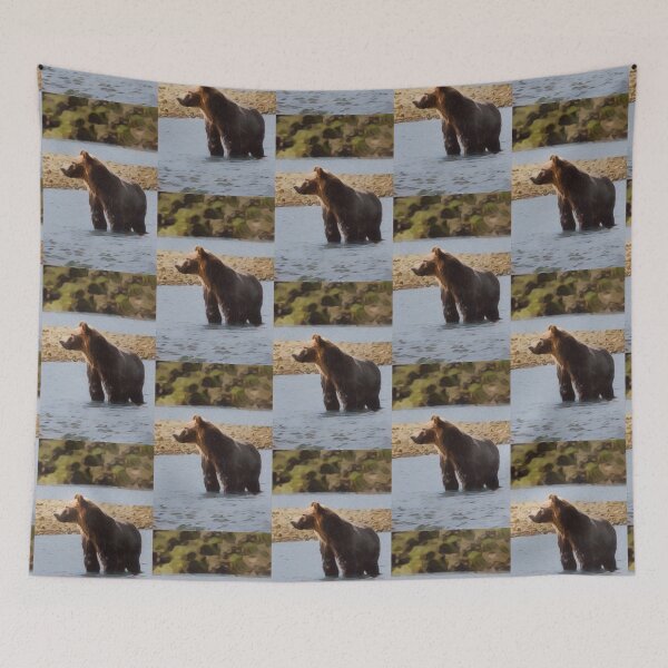 Item preview, Brown Bear In River Artwork  designed and sold by NikkiBear67.