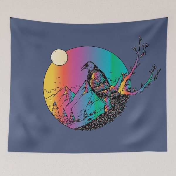 Item preview, mountain moon wild birds designed and sold by XXgooddeedXX.