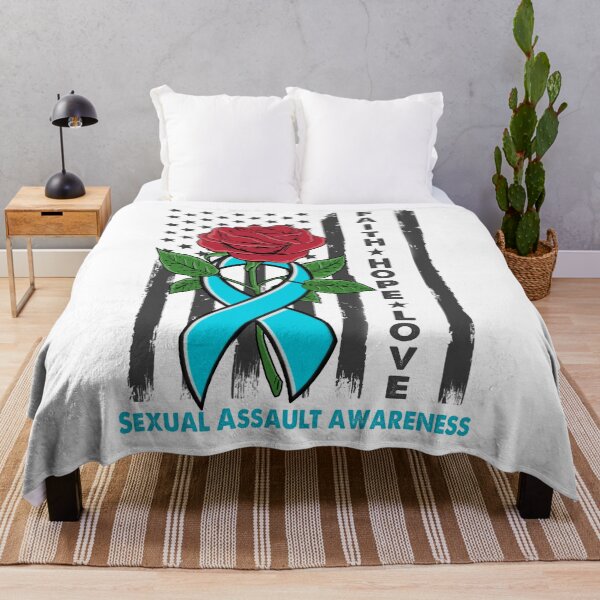 Item preview, Faith Hope Love Sexual Assault Awareness American Flag designed and sold by Kohend.