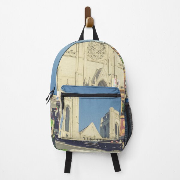 Item preview, San Francisco cable car, an iconic tourist attraction, descending a steep hill peak overlooking Alcatraz prison island and the bay #1 designed and sold by Studio Rosa.