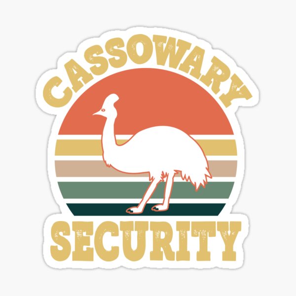 Item preview, Cassowary Security Cassowary Family Party designed and sold by eternallygifted.