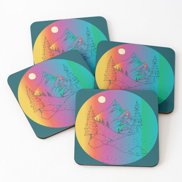 Item preview,  colorful moon mountains road designed and sold by XXgooddeedXX.