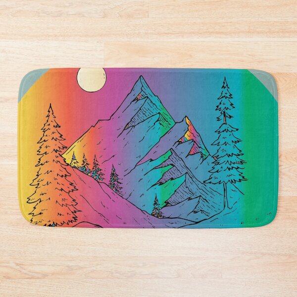 Item preview,  colorful moon mountains road designed and sold by XXgooddeedXX.