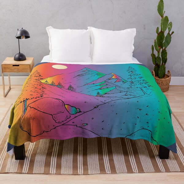 Item preview,  colorful moon mountains road designed and sold by XXgooddeedXX.