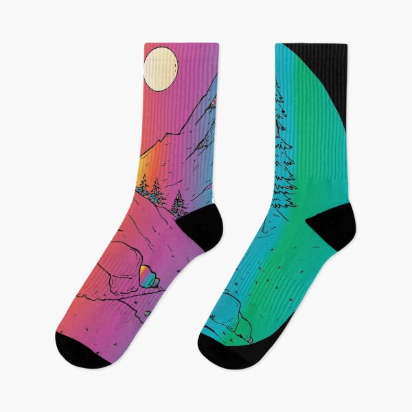 Item preview,  colorful moon mountains road designed and sold by XXgooddeedXX.