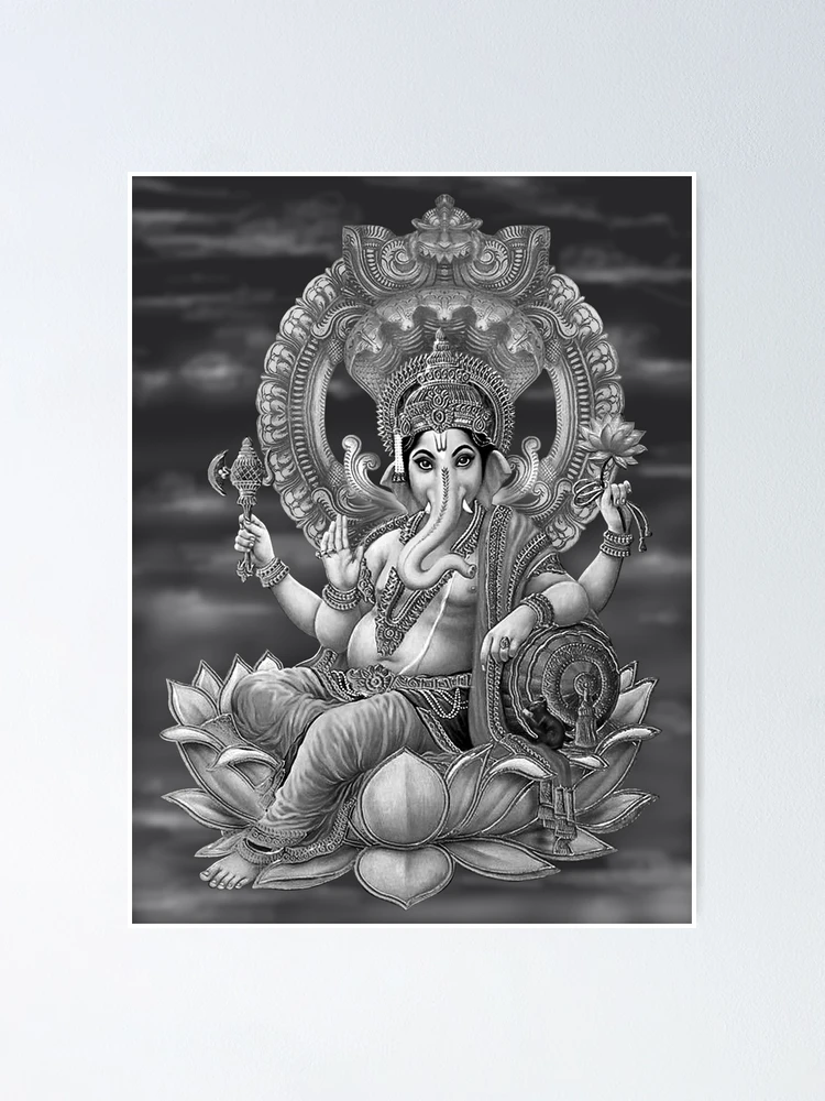 Lakshmi Ganesha On Lotus Silver Murti Set - Beliram Silverware