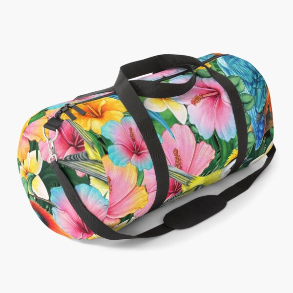 Item preview, Colorful Hibiscus Flowers and Tropical Birds designed and sold by silviaol.