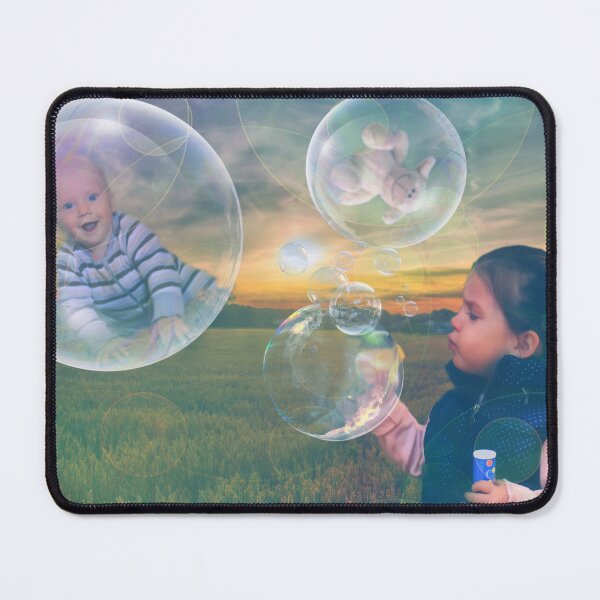 Item preview, Funny Girl Blowing Bubbles Fantasy Art designed and sold by Sandy Richter.