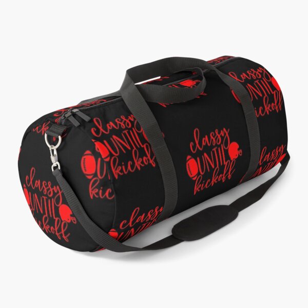 Item preview, red football classy until kickoff sports funny designed and sold by Gossip Rag.
