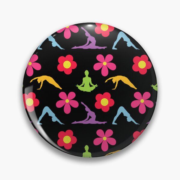 Item preview, Yoga Flower Power Bloom Seamless Pattern Print designed and sold by ClaudiaFlores.