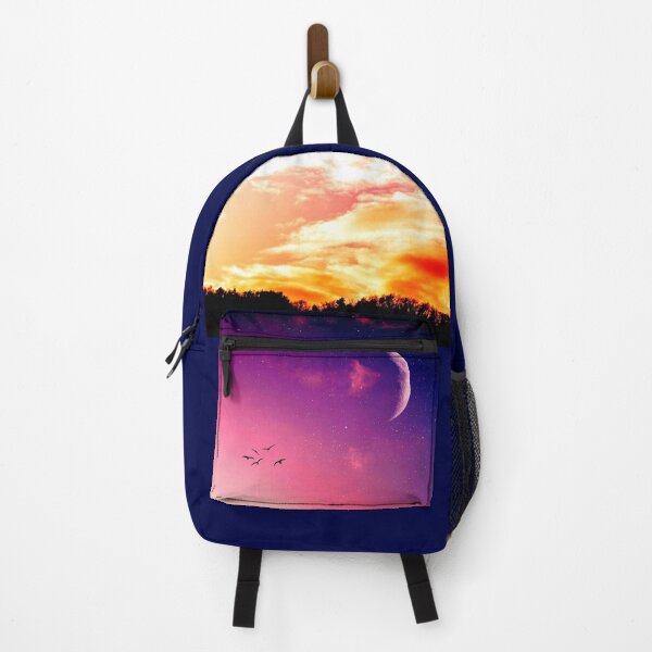 Item preview, Silhouette of Birds as Moon and Stars Emerge in Purple Sky designed and sold by DEL-Productions.