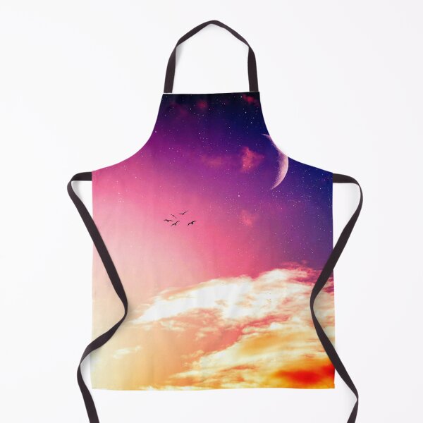 Item preview, Silhouette of Birds as Moon and Stars Emerge in Purple Sky designed and sold by DEL-Productions.