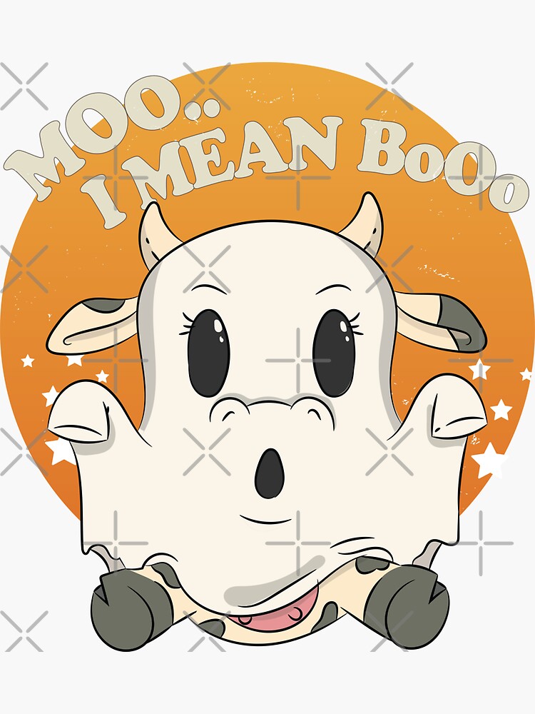 Cow Print Pattern Animal Halloween Stickers for Sale