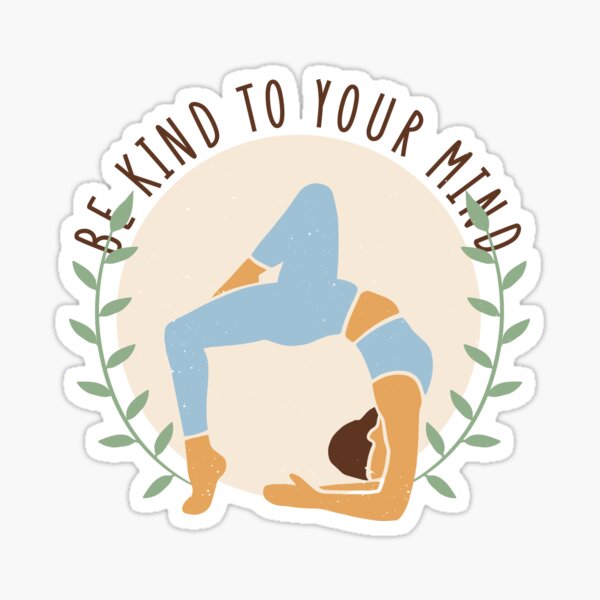 Wild & Free Yoga Sticker for Sale by sunilbelidon