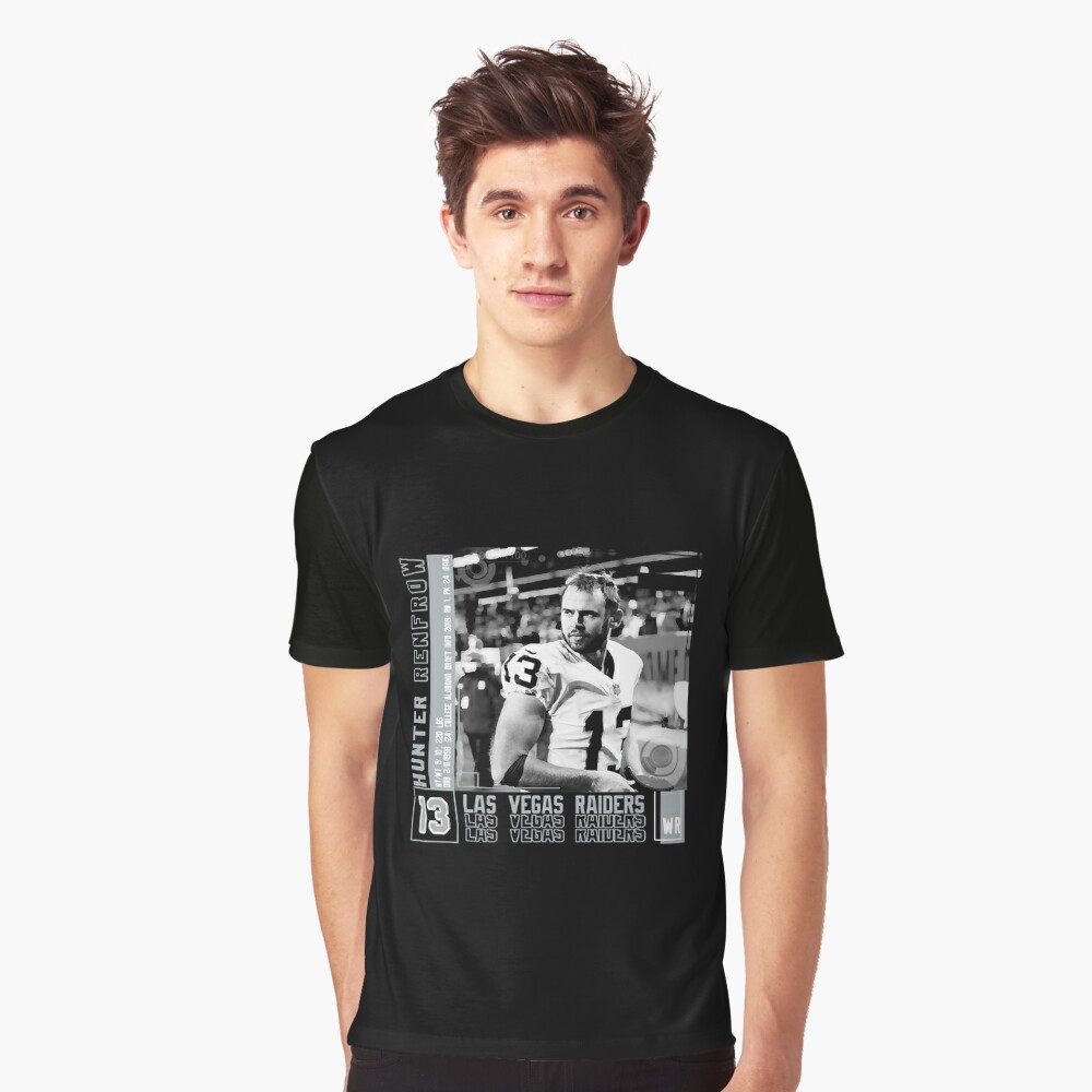 Hunter Renfrow Football Edit Tapestries Raiders - Hunter Renfrow - T-Shirt