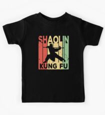 Shaolin Kung Fu Vintage Retro Kinder T-Shirt