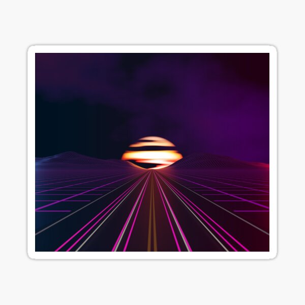 Sunset Road Sticker
